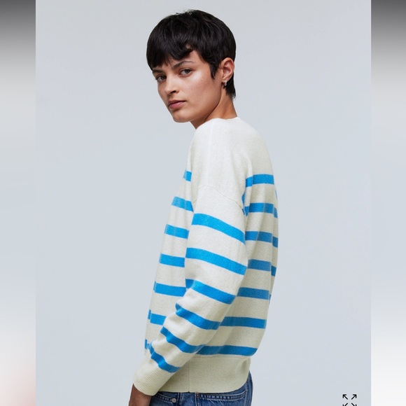 Madewell (Re)sponsible Cashmere Oversized Crewneck Sweater Sz. XXS - Picture 4 of 8